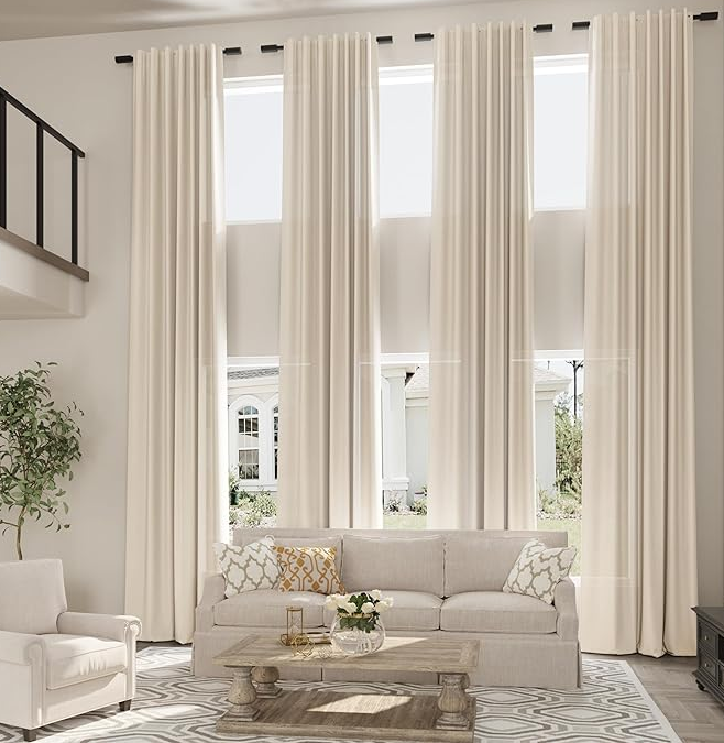 Light and airy sheer curtains that softly diffuse sunlight